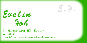 evelin hoh business card